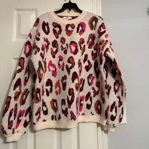 Entro leopard sweater NWT